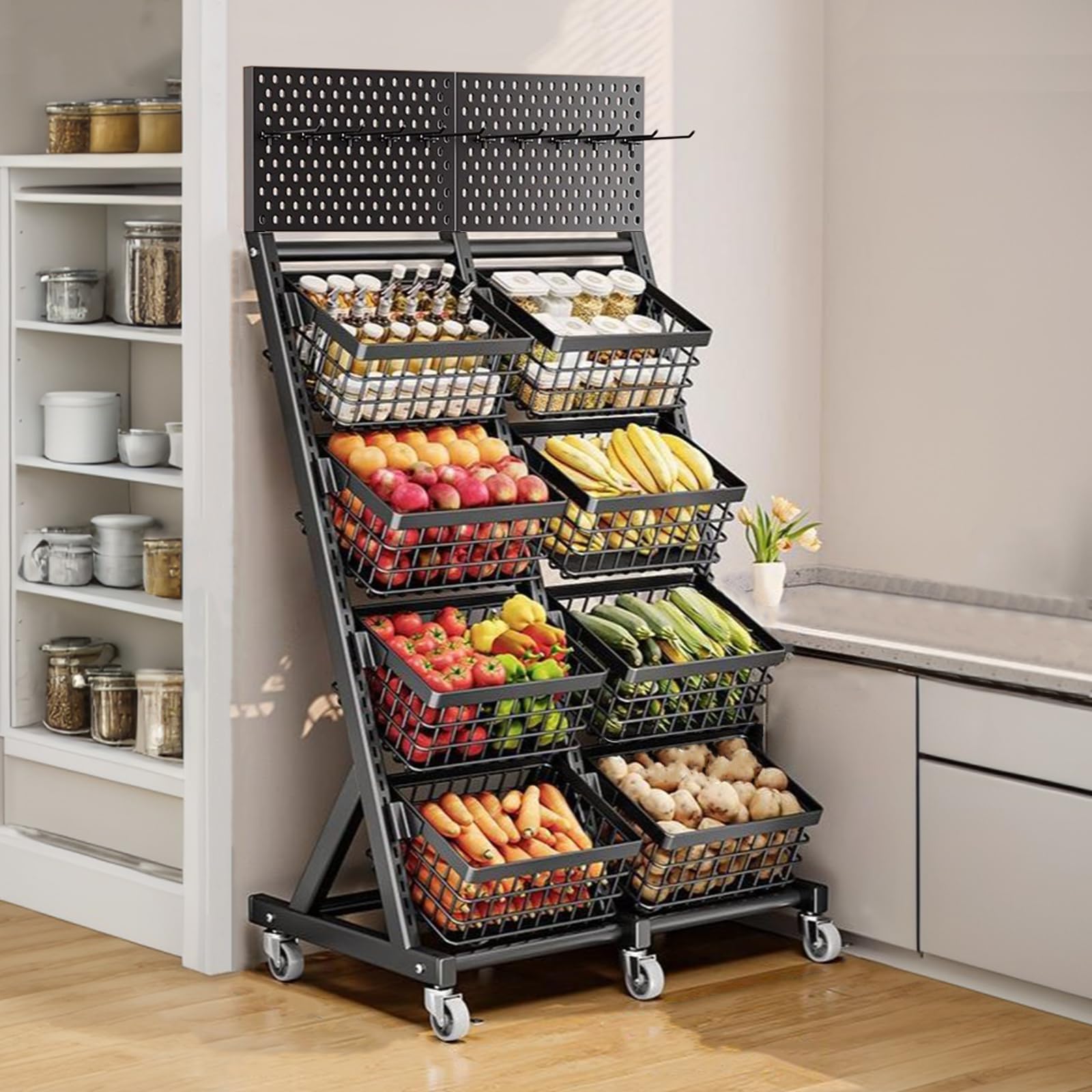 Amazon.co.jp: スーパーマーケットの陳列棚 B型4段 スーパーの棚 頑丈